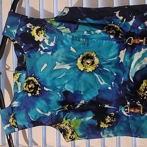 ELLEN TRACY FLORAL DRESS WITH POCKETS SZ 6